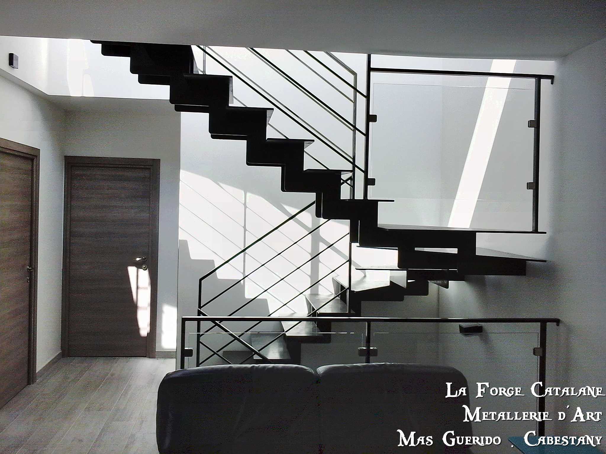 escalier double limons cremaillere rampant 4 filants garde corps palier verre forge catalane.jpg